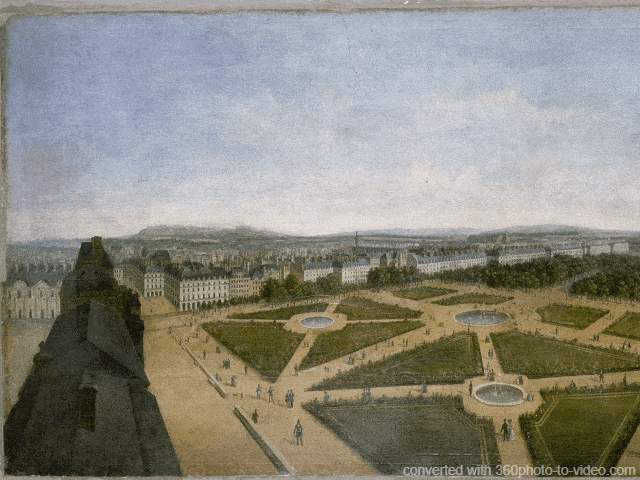 Pierre Prévost Panorama de Paris pris du toit du pavillon de Flore aux Tuileries